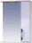 Зеркало-шкаф Misty Жасмин 55 с подсветкой, белая эмаль R