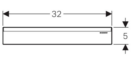 Декоративный элемент для внутристенного трапа Geberit 154.335.21.1