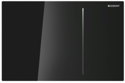 Клавиша Geberit Sigma Type 70 115.625.SJ.1, двойной смыв, стекло/алюминий, цвет черный