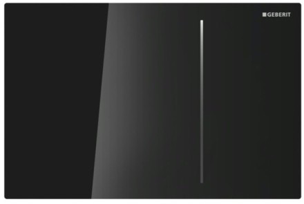 Клавиша Geberit Sigma Type 70 115.625.SJ.1, двойной смыв, стекло/алюминий, цвет черный