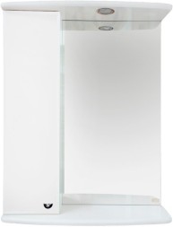 Зеркало-шкаф Misty Астра 50 с подсветкой, белый L