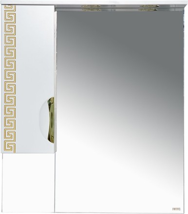 Зеркало-шкаф Misty Престиж 80 L золотая патина