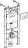 Комплект  Унитаз подвесной Villeroy &amp; Boch O.Novo 5660 H101 alpin + Система инсталляции для унитазов Geberit Duofix Delta 458.124.21.1 3 в 1 с кнопкой