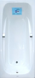 Ванна чугунная Aqualux 180x85 ZYA 24C-2 с отверстия под ручки