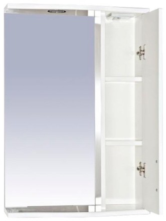 Зеркало-шкаф Misty Астра 50 с подсветкой, белый R