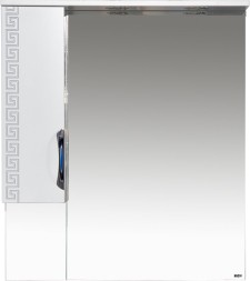 Зеркало-шкаф Misty Престиж 80 L серебряная патина