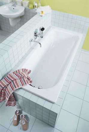 Стальная ванна Kaldewei Advantage Saniform Plus 170x75 373-1 с покрытием Anti-Slip и Easy-Clean