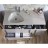 Тумба под раковину Jacob Delafon Nouvelle Vague 120 EB3033-S40, 2 ящика, с выступом, цвет - насыщенный серый сатин