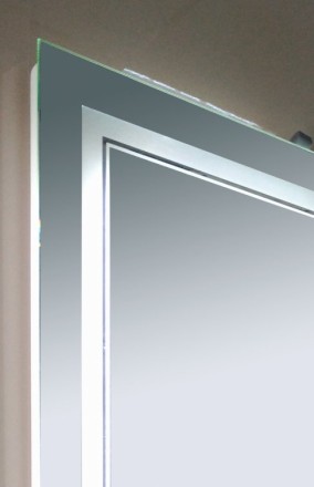 Зеркало Misty Неон 2 LED 120х80, сенсор на корпусе