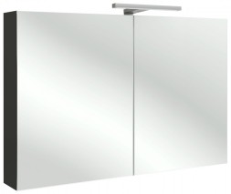 Шкаф зеркальный Jacob Delafon 100 см, EB1365-G1C, со светодиодной подсветкой, цвет - белый блестящий лак