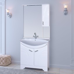Мебель для ванной Misty Сицилия 85 белая эмаль