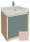 Тумба под раковину Jacob Delafon Rythmik Pure 65 см EB1770- M40, цвет бежевый матовый
