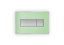 Кнопка управления AlcaPlast M1472-AEZ110 с цветной пластиной, светящаяся кнопка зеленая, свет белый
