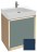 Тумба под раковину Jacob Delafon Rythmik Pure 65 см EB1770- S06, цвет темно-синий сатин