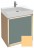 Тумба под раковину Jacob Delafon Rythmik Pure 65 см EB1770- S07, цвет желтый сатин