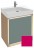 Тумба под раковину Jacob Delafon Rythmik Pure 65 см EB1770-441, цвет фуксия глянцевый