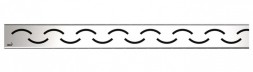 Решетка водосточная AlcaPlast Smile-950M, нержавеющая сталь матовая