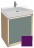 Тумба под раковину Jacob Delafon Rythmik Pure 65 см EB1770-F26, цвет сливовый глянцевый