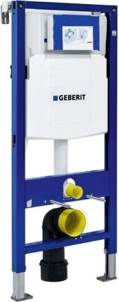 Комплект  Система инсталляции для унитазов Geberit Duofix UP 320 111.300.00.5 + Унитаз подвесной Villeroy &amp; Boch O.Novo 5660HR01 alpin, безободковый +