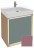 Тумба под раковину Jacob Delafon Rythmik Pure 65 см EB1770-G1B, цвет нежно-розовый глянцевый