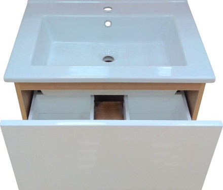 Мебель для ванной Misty Невада 65 подвесная, белая, вишня верона