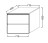 Модуль подвесной Jacob Delafon Soprano 70 см, EB1339-N18, цвет - белый глянец