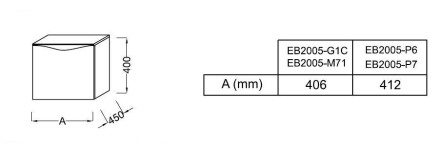 Модуль подвесной Jacob Delafon Stillness 40 см, EB2005-P6, цвет - дуб