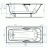 Ванна чугунная Универсал Эврика 170x75 с отверстиями под ручки