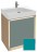 Тумба под раковину Jacob Delafon Rythmik Pure 65 см EB1770-G78, цвет бирюзовый глянцевый