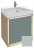 Тумба под раковину Jacob Delafon Rythmik Pure 65 см EB1770-G92, цвет миндальный глянцевый