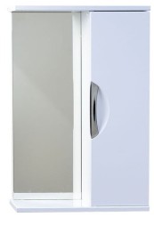 Зеркальный шкаф Emmy Милли 50 см, mel50unbel, универсальный, белый