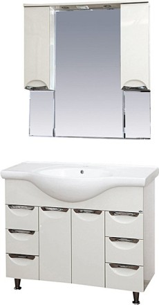 Мебель для ванной Misty Жасмин 105 белая эмаль
