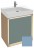 Тумба под раковину Jacob Delafon Rythmik Pure 65 см EB1770-M43, цвет аквамарин матовый