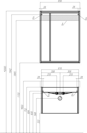Комплект  Унитаз-компакт AM.PM Tender C45A8700SC безободковый + Мебель для ванной STWORKI Хельсинки 65