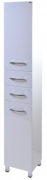 Пенал Emmy Рокард 30 см, rok30penA-l, напольный, 2 ящика, без корзины белый, левый/правый