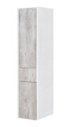 Пенал Roca Ronda 30 см подвесной, цвет бетон, белый глянец