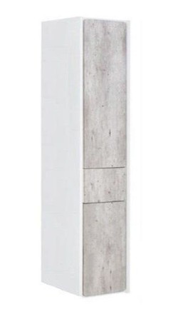 Пенал Roca Ronda 30 см подвесной, цвет бетон, белый глянец