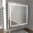 Зеркальный шкаф Emmy Родос 80 см, rod80mir1, с подсветкой, 2 двери, белый, левый/правый