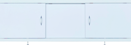 Экран под ванну 130 tempra раздвижной белый