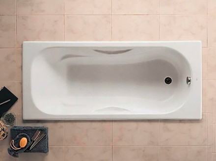 Чугунная ванна Roca Malibu 231060000 160x75 см, с антискользящим покрытием