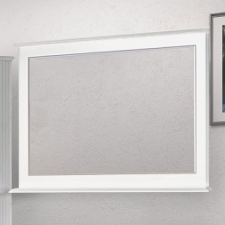 Зеркало Misty Герда 100 с подсветкой, белая эмаль